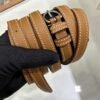 DDMode Factory Mini Kelly 2424 Evercolor Golden Brown Silver Hardware 21cm Full Handmade