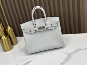 DDMode Birkin Togo Grayish blue Silver Hardware 25cm Full Handmade Phw