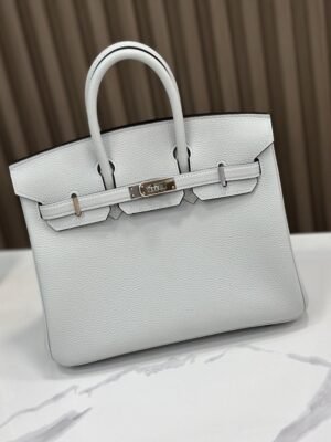 DDMode Birkin Togo Grayish blue Silver Hardware 25cm Full Handmade Phw