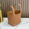 DDMode Factory Picotin Togo Golden Brown Silver Hardware 18cm Full Handmade