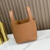 DDMode Factory Picotin Togo Golden Brown Silver Hardware 18cm Full Handmade