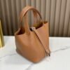 DDMode Factory Picotin Togo Golden Brown Silver Hardware 18cm Full Handmade