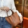 DDMode Factory Picotin Togo Golden Brown Silver Hardware 18cm Full Handmade
