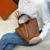 DDMode Factory Picotin Togo Golden Brown Silver Hardware 18cm Full Handmade
