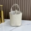 DDMode Factory Picotin Togo Creamy White Silver Hardware 18cm Full Handmade