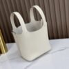 DDMode Factory Picotin Togo Creamy White Silver Hardware 18cm Full Handmade