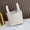DDMode Factory Picotin Togo Creamy White Silver Hardware 18cm Full Handmade