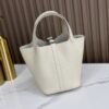 DDMode Factory Picotin Togo Creamy White Silver Hardware 18cm Full Handmade