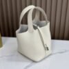 DDMode Factory Picotin Togo Creamy White Silver Hardware 18cm Full Handmade