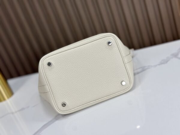 DDMode Factory Picotin Togo Creamy White Silver Hardware 18cm Full Handmade