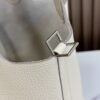 DDMode Factory Picotin Togo Creamy White Silver Hardware 18cm Full Handmade