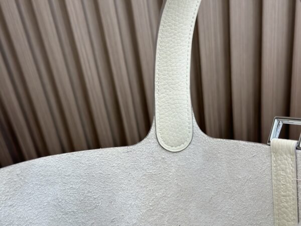 DDMode Factory Picotin Togo Creamy White Silver Hardware 18cm Full Handmade