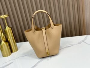 DDMode Factory Picotin Togo Tea Khaki Gold Hardware 18cm Full Handmade