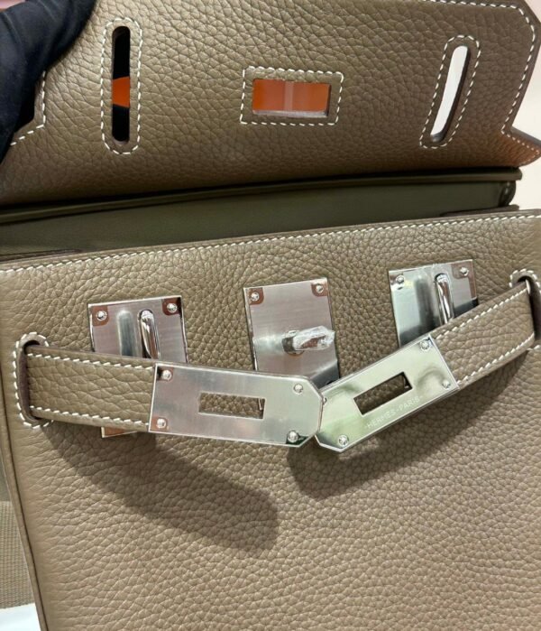 DDMode Factory Hacados Togo Etoupe Gray Silver Hardware 18cm Full Handmade