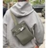 DDMode Factory Hacados Togo Etoupe Gray Silver Hardware 18cm Full Handmade