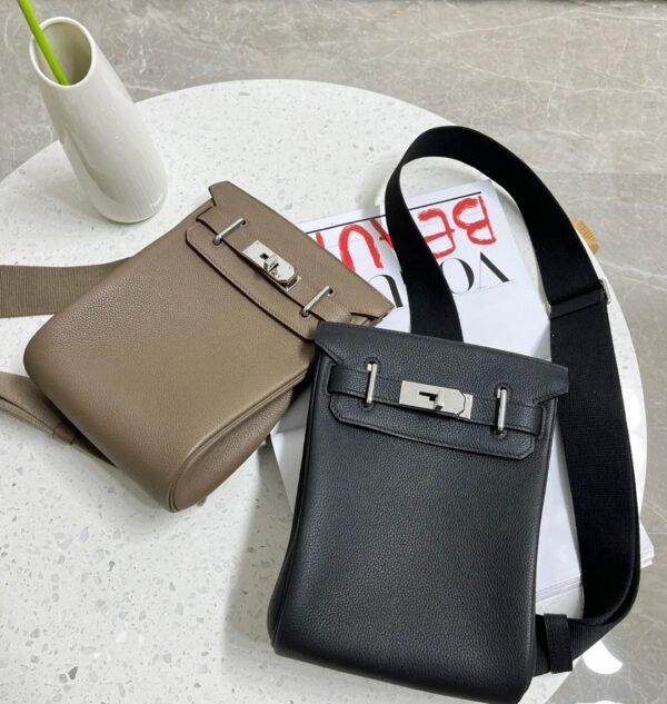 DDMode Factory Hacados Togo Etoupe Gray Silver Hardware 18cm Full Handmade