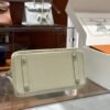 DDMode Birkin Touch Togo & Matte Alligator Creamy White Silver Hardware 25cm Full Handmade Phw