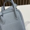 DDMode Mini Lindy Togo Linen blue Silver Hardware 19cm Full Handmade