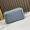 DDMode Mini Lindy Togo Linen blue Silver Hardware 19cm Full Handmade