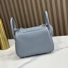 DDMode Mini Lindy Togo Linen blue Silver Hardware 19cm Full Handmade