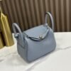 DDMode Mini Lindy Togo Linen blue Silver Hardware 19cm Full Handmade