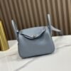 DDMode Mini Lindy Togo Linen blue Silver Hardware 19cm Full Handmade