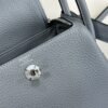 DDMode Mini Lindy Togo Linen blue Silver Hardware 19cm Full Handmade