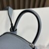 DDMode Mini Lindy Togo Linen blue Silver Hardware 19cm Full Handmade