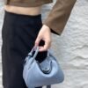 DDMode Mini Lindy Togo Linen blue Silver Hardware 19cm Full Handmade