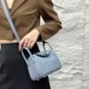 DDMode Mini Lindy Togo Linen blue Silver Hardware 19cm Full Handmade