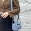 DDMode Mini Lindy Togo Linen blue Silver Hardware 19cm Full Handmade