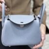 DDMode Mini Lindy Togo Linen blue Silver Hardware 19cm Full Handmade