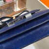 DDMode Constance Lizard Leather Gem Blue Silver Hardware 19cm Full Handmade