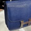 DDMode Constance Lizard Leather Gem Blue Silver Hardware 19cm Full Handmade