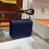 DDMode Constance Lizard Leather Gem Blue Silver Hardware 19cm Full Handmade