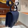 DDMode Constance Lizard Leather Gem Blue Silver Hardware 19cm Full Handmade