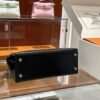 DDMode Kelly Shiny Box Leather Black Silver Hardware 25cm Full Handmade