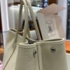 DDMode Garden Party Togo Creamy White Silver Hardware 36cm Full Handmade Phw