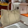DDMode Garden Party Togo Creamy White Silver Hardware 36cm Full Handmade Phw
