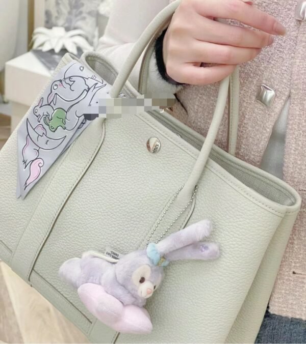 DDMode Garden Party Togo Creamy White Silver Hardware 36cm Full Handmade Phw