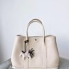DDMode Garden Party Togo Creamy White Silver Hardware 36cm Full Handmade Phw