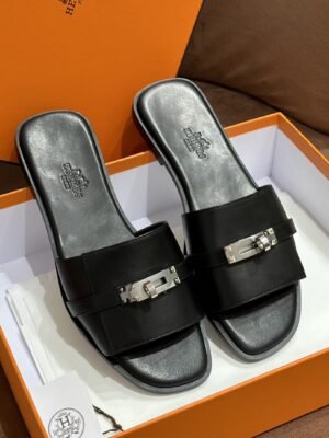 DDMode Hot slipper Kelly Buckle Black Full Handmade