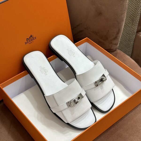 DDMode Hot slipper Kelly Buckle white Full Handmade