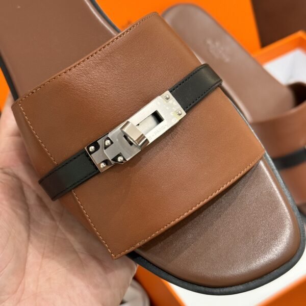 DDMode Hot High-heeled shoes Leather Brown & Black Kelly Buckle Full Handmade