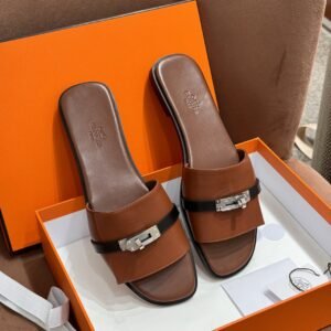 DDMode Hot High-heeled shoes Leather Brown & Black Kelly Buckle Full Handmade