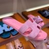 DDMode color matching slipper chamois Leather Purple & Pink Full Handmade