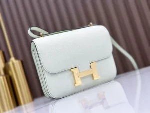 DDMode Hermès Constance Epsom Light Green Gold Hardware 19cm Full Handmade Ghw