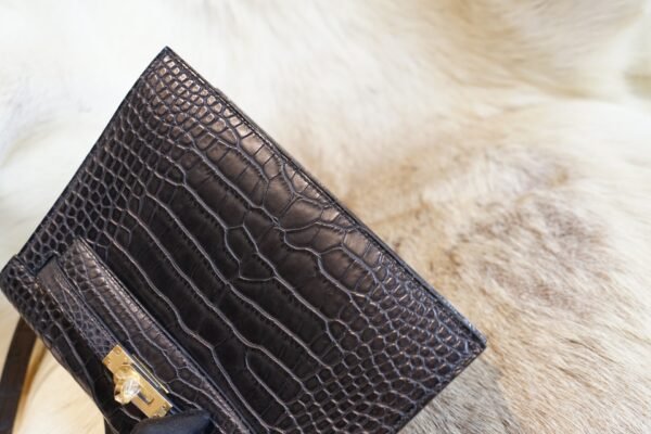 DDMode Hermes Kelly Danse 22CM CK89 Nior Matte Crocodile Gold Hardware
