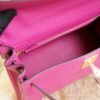 DDMode Factory Hermes Kelly 28CM L3 Rose Purple Chevre Leather Gold Hardware