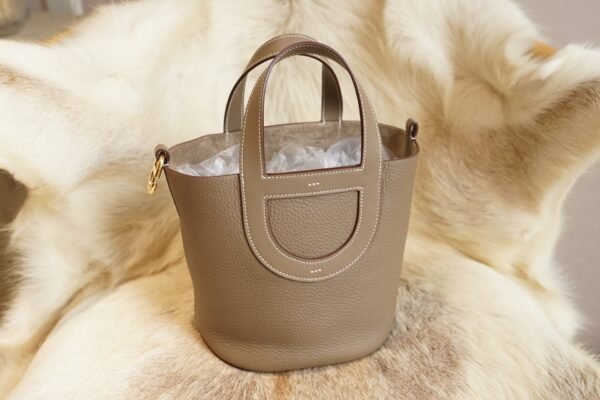 DDMode Wechat Hermes In The Loop Pouch CK18 Etoupe Clemence Gold Hardware